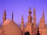Sultan-Hassan-Mosque in the evening Fotografie-Druck