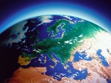 Earth atmosphere, ozone layer, computer graphic