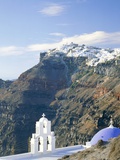 Church and town view, Cyclades, Santorin, Greece