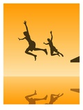 Buy Children Jumping Into Water at AllPosters.com