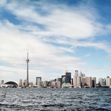 Skyline of Toronto, Ontario, Canada with Lake Ontario