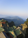 Taoist Temple in Mountain Landscape
