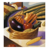 Buy basket of fruits and vegetables at AllPosters.com