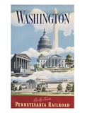 Washington, Go By Train Giclee Print