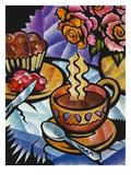 Coffee with Cupcake on Table