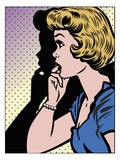Young Woman Looking Away, Side View
