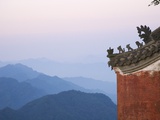 Taoist Temple in Mountain Landscape