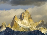Fitzroy Massif and Cumulus Clouds at Sunrise