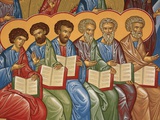 Detail of  Disciples from Last Judgment Fresco at Monastery of Saint-Antoine-le-Grand