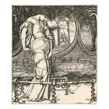 Illustration of the Lady of Shalott by William Holman Hunt