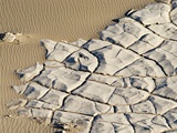 Cracked Rock Formation in Desert