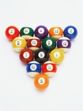 Pool balls in formation