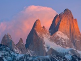 Pink Cumulus Clouds Above Fitzroy Massif, Glaciers National Park