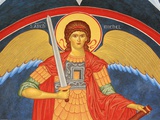 Saint Michael Fresco at Monastery of Saint-Antoine-le-Grand