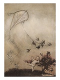 Buy The Birds Show Peter Pan How They Fly a Kite at AllPosters.com