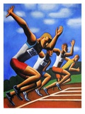 four men at starting line