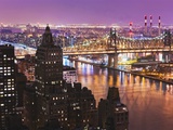 Queensborough Bridge and Roosevelt Island at Twilight