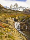 Waterfalls Cascading over Rocks near Fitzroy Range