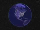 Buy City Lights in Dark View of North America at AllPosters.com