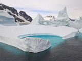 Buy Stranded Icebergs in Shallow Bay Near Boothe Island at AllPosters.com
