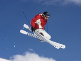 Skier Performing Jumping Trick