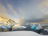 Buy Evening Light on Mountains and Icebergs on Antarctic Peninsula at AllPosters.com