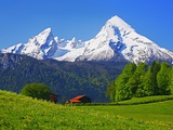 Buy Cabin Below Watzmann Mountain in Bavarian Alps at AllPosters.com