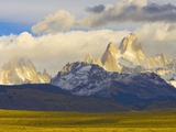 Colorful Cumulus Clouds Above Fitzroy Massif at Sunrise