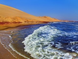 Buy Waves Rolling into Shore in Sandwich Harbor at AllPosters.com
