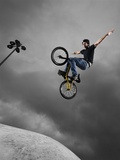 Buy BMX Biker Performing Tricks at AllPosters.com