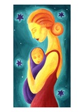 Mutter und Kind Giclée-Druck
