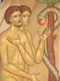 Adam and Eve Fresco at Monastery of Saint-Antoine-le-Grand