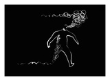 Unstable Smoking Man Giclee Print