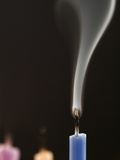 Closeup of blown out candles