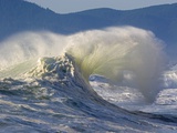 Wave Curl in Winter Storm