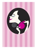Woman Spraying on Perfume