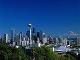 Seattle and Mount Rainier