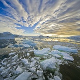 Buy Bergy Bits in Holtedehl Bay Under an Evening Sky at AllPosters.com