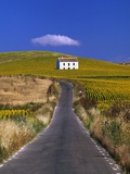 Farmhouse by Country Road Photographic Print