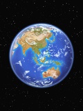 View of Asia and Australia from Space