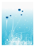 Abstract Design of Orbs and Swirls