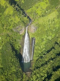 Buy Aerial View of Waterfall in Waimea Canyon at AllPosters.com