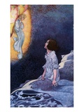 Buy Illustration of Girl Awoken by Vision of Fairy by Charles Robinson at AllPosters.com