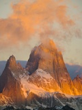 Pink Cumulus Clouds Above Fitzroy Massif