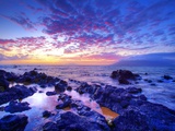 Sunset over beach at Wailea on Maui