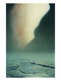Buy The Aurora Borealis occurs over the ice flows of Norway. at AllPosters.com