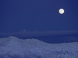 Buy Moonrise over Glacier National Park from The Big Mountain ski area at AllPosters.com