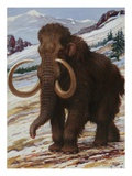The woolly mammoth is a close relative to the modern elephant Giclee Print