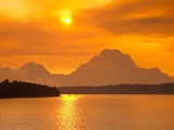 Sunset over Jackson Lake