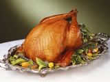Buy Whole Roast Turkey on Silver Platter at AllPosters.com